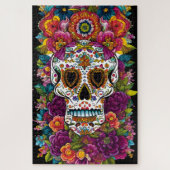 Sugar Skull Art - Mexico's Dag van de Doden Legpuzzel (Verticaal)