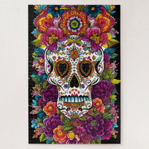 Sugar Skull Art - Mexico's Dag van de Doden Legpuzzel