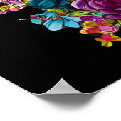 Sugar Skull Art - Mexico's Dag van de Doden Poster (Hoek)