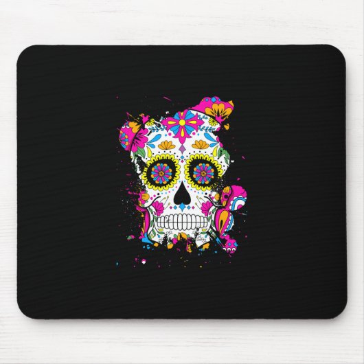 Sugar Skull Art Muismat (Voorkant)