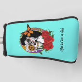 Sugar Skull Art Nouveau Golfheadcover (Voorkant)