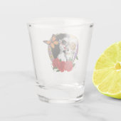 Sugar SKull Art Nouveau Shot Glas (Achterkant)