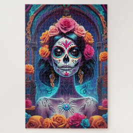 Sugar Skull Art - Omarm de elegantie Legpuzzel