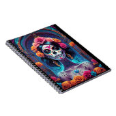 Sugar Skull Art - Omarm de elegantie Notitieboek (Rechterzijde)