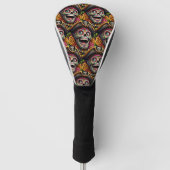 Sugar Skull Art - Pirate Skull Golfheadcover (Voorkant)