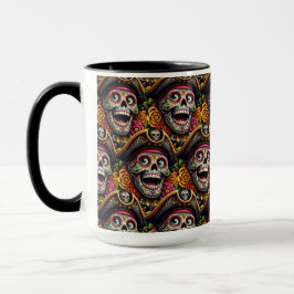 Sugar Skull Art - Pirate Skull Mok