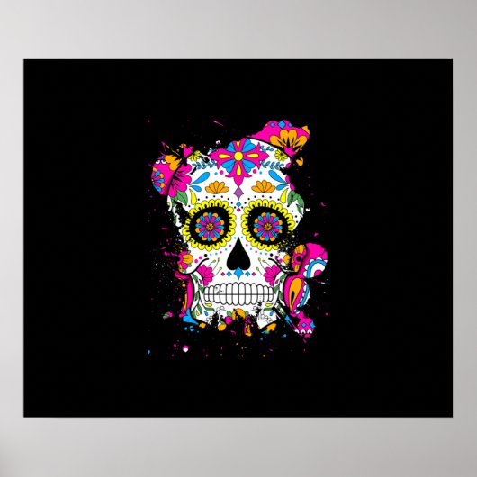 Sugar Skull Art Poster (Voorkant)