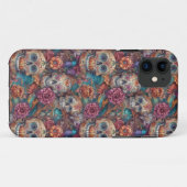 Sugar Skull Art - Schedels en Vlinders Case-Mate iPhone Case (Achterkant (horizontaal))