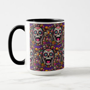 Sugar Skull Art - Snoep Skull Surprise Mok