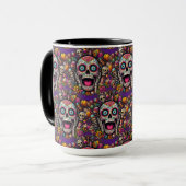 Sugar Skull Art - Snoep Skull Surprise Mok (Voorkant links)