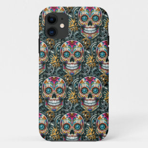 Sugar Skull Art - Steampunk ontmoet traditie Case-Mate iPhone Case