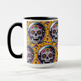 Sugar Skull Art - Sugar Skull Astronaut Mok