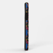 Sugar Skull Art -Top Hat Floral Fiesta (Blauw) Case-Mate iPhone Case (Achterkant/rechts)