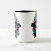 Sugar Skull Art - Top Hoed en Roze Rozen Mok (Midden)