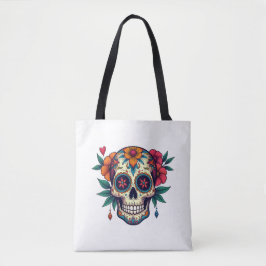 Sugar Skull Art Tote Bag