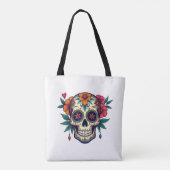 Sugar Skull Art Tote Bag (Achterkant)