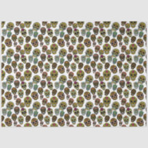 Sugar Skull Art - Traditioneel patroon (wit)