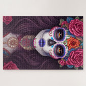 Sugar Skull Art - Traditionele Mexicaanse Suikersc Legpuzzel (Horizontaal)