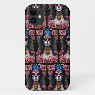 Sugar Skull Art - Traditionele Vrouw Case-Mate iPhone Case