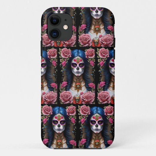 Sugar Skull Art - Traditionele Vrouw Case-Mate iPhone Case (Achterkant)