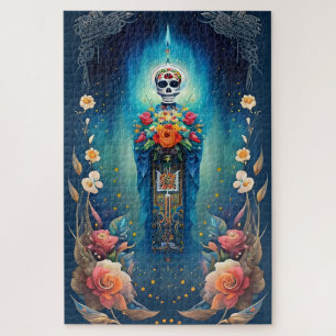 Sugar Skull Art - Vier de tradities van Mexico Legpuzzel