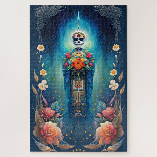 Sugar Skull Art - Vier de tradities van Mexico Legpuzzel (Verticaal)