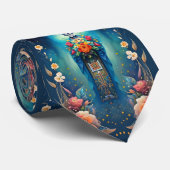 Sugar Skull Art - Vier de tradities van Mexico Stropdas (Opgerold)