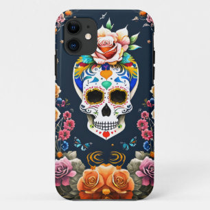 Sugar Skull Art - Vier het leven Case-Mate iPhone Case
