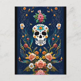 Sugar Skull Art - Vier traditie Briefkaart