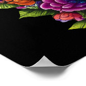 Sugar Skull Art - Vieren Dia de los Muertos Poster (Hoek)