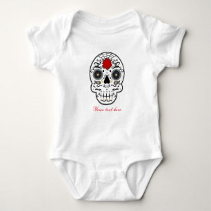 Sugar Skull Baby Aangepast, één stuk Romper