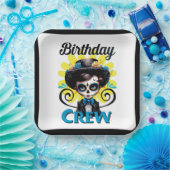 Sugar Skull Birthday Boy Papieren Bordje (Feest)