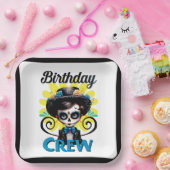 Sugar Skull Birthday Boy Papieren Bordje (Feest)
