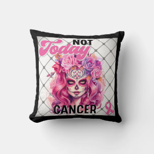 Sugar Skull Breast Cancer Awareness Sierkussen