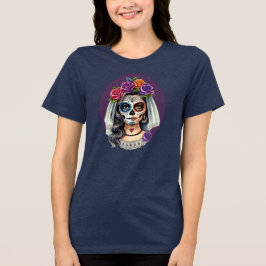Sugar Skull Bride I Do Tri-Blend Shirt