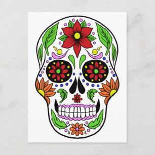 Sugar Skull-briefkaart Briefkaart