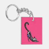 Sugar Skull Calavera Cat I Sleutelhanger (Voorkant Links)