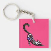 Sugar Skull Calavera Cat I Sleutelhanger (Voorkant)
