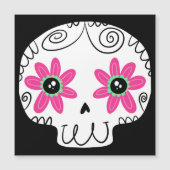 Sugar Skull Calaverita Dag van de Dode Sleutelhang (Voorkant)