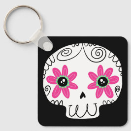 Sugar Skull Calaverita Dag van de Dode Sleutelhang Sleutelhanger