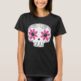 Sugar Skull Calaverita Dag van de Dode Sleutelhang T-shirt