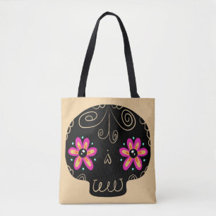 Sugar Skull Calaverita Dag van de Doden Tote Bag