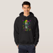 Sugar Skull Carnival Mask Jester Hat Mardi Gras Hoodie (Voorkant volledig)
