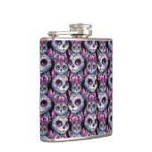 Sugar Skull Cat Pattern Heupfles (Rechts)