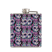 Sugar Skull Cat Pattern Heupfles (Achterkant)