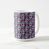 Sugar Skull Cat Pattern Koffiemok (Voorkant rechts)