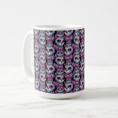 Sugar Skull Cat Pattern Koffiemok (Voorkant links)