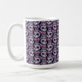 Sugar Skull Cat Pattern Koffiemok (Links)
