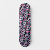 Sugar Skull Cat Pattern Persoonlijk Skateboard (Voorkant)