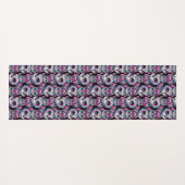 Sugar Skull Cat Pattern Yogamat (Achterkant (horizontaal))